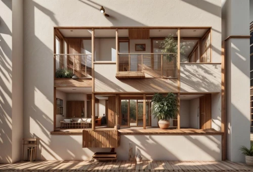 wooden stairs,wooden windows,wooden stair railing,timber house,outside staircase,frame house,wooden house,lattice windows,cubic house,window frames,wooden construction,kundig,passivhaus,wooden ladder,archidaily,wood window,cantilevers,block balcony,showhouse,tree house