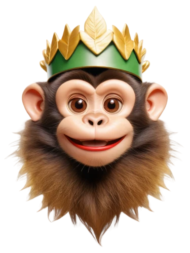 monkey god,monkey,barbary monkey,monke,aqim,the monkey,simian,ape,king coconut,monkey soldier,lutung,primate,kaabu,monkeying,kalimantan,monkey banana,king crown,huegun,sulei,hanuman,Illustration,Retro,Retro 22