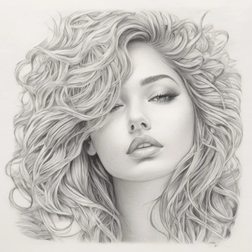 loboda,pencil drawings,voluminous,pencil drawing,tresses,airbrush,graphite,vanderhorst,behenna,charcoal pencil,disegno,pencil art,dessin,boho art style,crimped,hadise,drawing mannequin,longhaired,suhair,windblown,Illustration,Black and White,Black and White 30