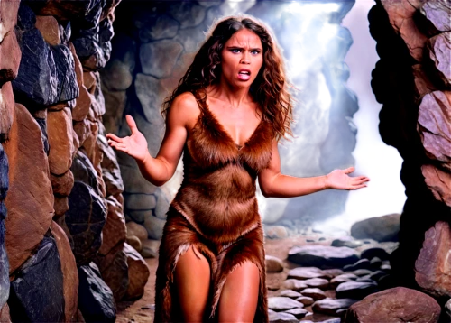 cavewoman,cave girl,cave woman,heiau,asherah,quileute,maori,stoneage,larrakia,themyscira,ivete,wanessa,stone age,beyonc,neferneferuaten,palaeolithic,cave man,neanderthal,polynesian girl,skyclad,Illustration,Realistic Fantasy,Realistic Fantasy 37