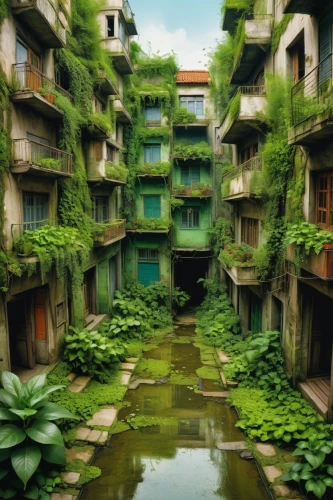 scampia,ecotopia,biopolis,verdant,green garden,hanoi,apartment complex,apartment block,green living,buangan,oasis,bahru,apartment building,an apartment,enviro,biopiracy,uzak,sekkei,urbanworld,kowloon city,Illustration,Realistic Fantasy,Realistic Fantasy 06