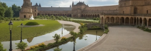 alcazar of seville,hohenzollern castle,solesmes,alcazar,cluny,city moat,dorne,abbaye de belloc,theed,vallbona,metz,castelul peles,astorga,maintenon,batalha,moated castle,castellated,moated,hotel de cluny,logrono,Photography,General,Realistic