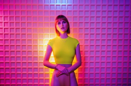 yelle,neon body painting,neon colors,neon,fluoro,neons,uv,turrell,neon lights,yellow light,neon light,colored lights,fluorescence,yellow background,fluorescent,grimes,dayglo,electropop,mesmero,jaundice,Photography,General,Realistic