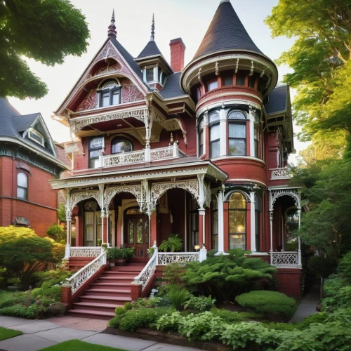 victorian house,old victorian,victorian,brownstones,victorian style,victoriana,haddonfield,victorians,henry g marquand house,brownstone,two story house,ravenswood,rowhouse,queen anne,dreamhouse,italianate,rowhouses,mansard,marylhurst,beautiful home,Illustration,Japanese style,Japanese Style 17