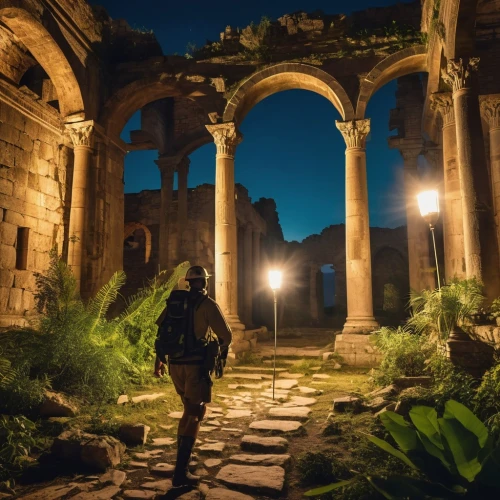 belchite,jerash,ruinas,foro romano,ruins,fori imperiali,bomarzo,craco,rome at night,rome night,bosra,ruin,colosseum at night,pula,ephesus,baalbek,hasankeyf,hagia sofia,roman forum,umayyad palace,Photography,General,Realistic