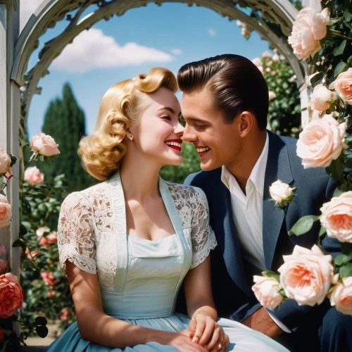 grace kelly,vintage boy and girl,vintage man and woman,pleasantville,vintage 1950s,wedding icons,honeymoon,gwtw,50's style,wedding photo,maxon,hochzeit,elopement,forsyte,13 august 1961,wedding couple,eloped,kodachrome,beautiful couple,maureen o'hara - female,Conceptual Art,Fantasy,Fantasy 04