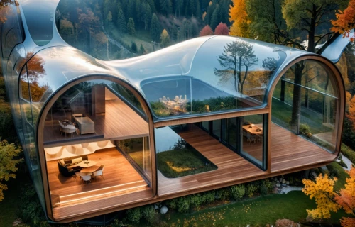 earthship,mirror house,igloos,etfe,futuristic architecture,roof domes,cubic house,glass roof,beautiful home,dreamhouse,inverted cottage,tree house hotel,electrohome,frame house,roof landscape,luxury property,greenhouse,house in the mountains,chalet,the cabin in the mountains,Photography,General,Realistic