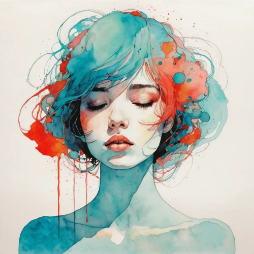 kommuna,watercolor,watercolor painting,watercolor blue,watercolors,hoshihananomia,watercolor paint strokes,water colors,aquarelle,watercolor pencils,falling flowers,persephone,watercolour paint,fallen petals,jeanneney,vidarte,wilted,petals,watercolours,bloom,Illustration,Paper based,Paper Based 19