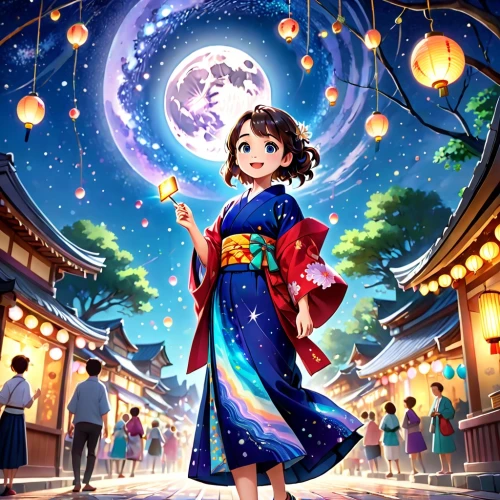 tanabata,longmei,chuseok,mid-autumn festival,hanfu,hanbok,yukata,geiko,spring festival,katara,hanabi,zhiyuan,qibao,seimei,diaochan,baiyun,matsuri,anime japanese clothing,qingyi,eiko,Anime,Anime,Cartoon