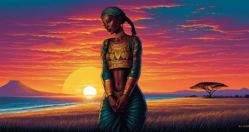 african art,kemet,imhotep,ptah,african woman,umoja,african culture,easter island,africaines,hinemoa,nubian,africano,nile,afrikan,ancient egypt,ancient egyptian girl,heru,afrika,rapa nui,africa,Illustration,Realistic Fantasy,Realistic Fantasy 25