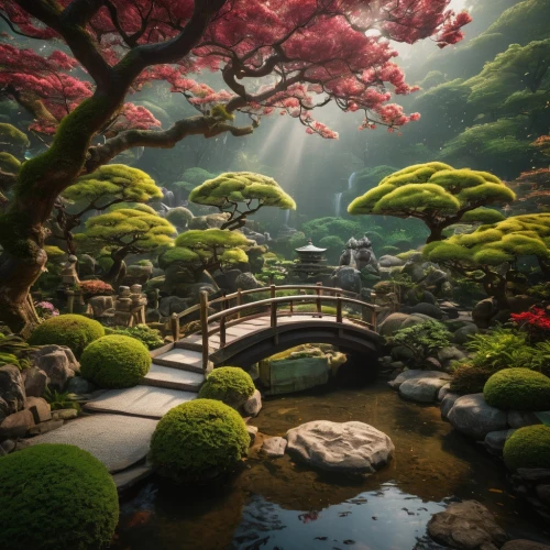 japanese garden,japan garden,japanese garden ornament,japanese zen garden,zen garden,japan landscape,sake gardens,koi pond,garden pond,the japanese tree,moss landscape,fantasy landscape,japon,japanese sakura background,lily pond,beautiful japan,japanese shrine,nature garden,japanese background,tea garden,Photography,General,Fantasy