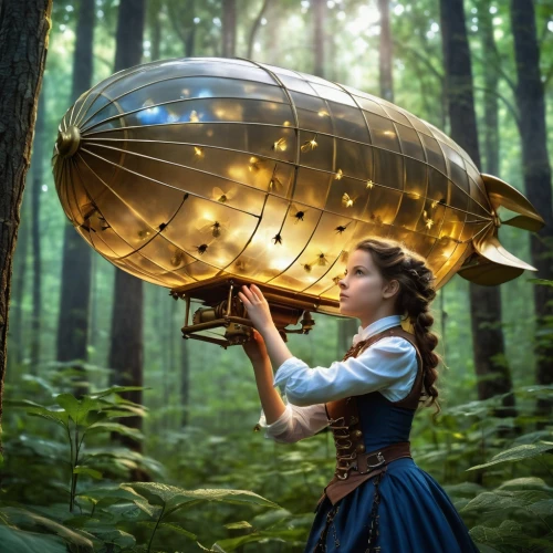 crystal ball-photography,fantasy picture,dirigible,fairies aloft,airship,fairy lanterns,fairy tale,imaginarium,musical dome,music box,alice in wonderland,storybook,fairytales,magicienne,crystal ball,fantasy art,fairy world,fairy tale character,photo manipulation,a fairy tale,Photography,General,Realistic