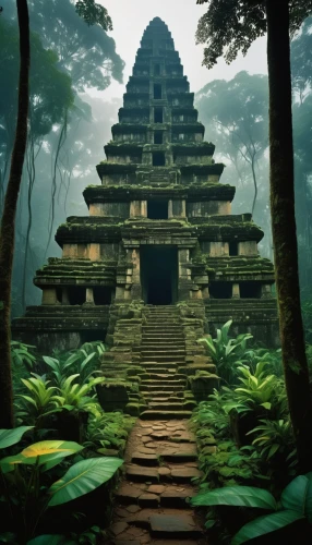 vimana,step pyramid,gopura,visalakshi,yavin,stone pagoda,viriya,pakal,temple,chedi,angkor,temples,paramara,nalanda,indian temple,stone pyramid,bali,lanka,tikal,gopuram,Unique,3D,Modern Sculpture