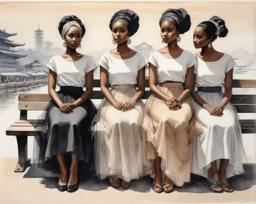 beautiful african american women,afro american girls,countesses,nubians,priestesses,empresses,canonesses,rwandas,abyssinia,black women,women silhouettes,queenship,afrocentrism,foundresses,womanist,african american woman,womanism,muses,deaconesses,abyssinians,Illustration,Paper based,Paper Based 30