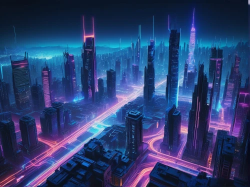 cybercity,cybertown,futuristic landscape,cyberpunk,cyberport,metropolis,cityscape,futuristic,fantasy city,cyberia,cyberscene,cyberworld,cyberview,hypermodern,cybertron,tron,microdistrict,cityzen,colorful city,synth,Conceptual Art,Daily,Daily 02