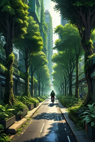 forest road,green forest,cartoon video game background,futuristic landscape,verdant,uzak,street canyon,green wallpaper,environment,racing road,green trees,road,greenforest,greenway,cartoon forest,the road,crysis,city highway,animal lane,green valley,Illustration,Realistic Fantasy,Realistic Fantasy 25