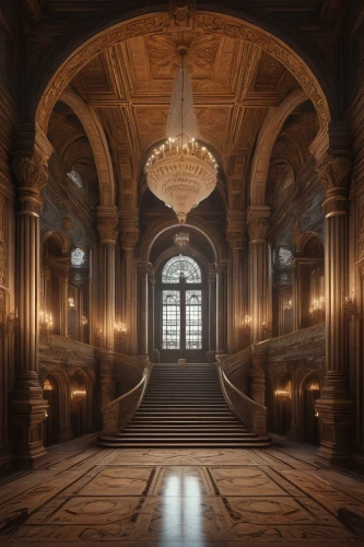 château de chambord,kunsthistorisches museum,semperoper,louvre,entrance hall,hall of the fallen,rijksmuseum,harlaxton,llotja,europe palace,royal interior,enfilade,louvre museum,chambord,hallway,baglione,parliament of europe,rudolfinum,frederiksborg,driehaus,Illustration,Realistic Fantasy,Realistic Fantasy 17