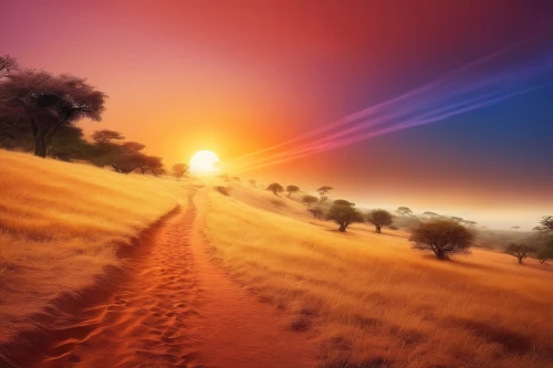 sunburst background,dusty road,desert landscape,dirt road,desert desert landscape,landscape background,sand road,full hd wallpaper,dune landscape,arid landscape,color fields,the mystical path,desert background,deserto,horizons,nature background,background colorful,virtual landscape,windows wallpaper,3d background,Illustration,Realistic Fantasy,Realistic Fantasy 01