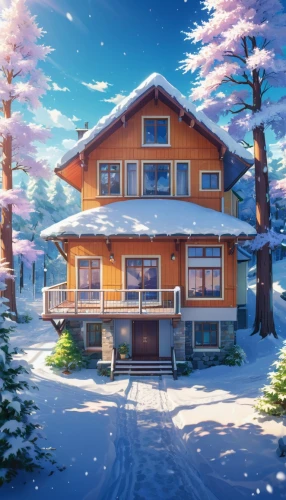 winter house,winter background,christmas snowy background,log home,wooden house,butka,log cabin,the cabin in the mountains,snow roof,christmasbackground,chalet,snow house,house in the mountains,christmas wallpaper,snow scene,winter village,house in mountains,wooden houses,snowy landscape,small cabin,Illustration,Japanese style,Japanese Style 03