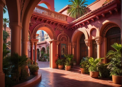 marrakesh,riad,marrakech,courtyards,archways,majorelle,courtyard,arcaded,hacienda,inside courtyard,alcazar of seville,patios,alcazar,la kasbah,dorne,royal palms,morocco,breezeway,medinah,patio,Conceptual Art,Sci-Fi,Sci-Fi 26