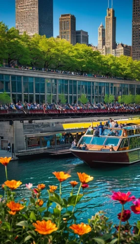 battery park,water taxi,dukw,chicago,sea of flowers,old city marina,shedd,row boats,pedal boats,lakefront,riverboats,paddlewheeler,riversides,chicago skyline,pier 14,row boat,tugboats,pgh,mke,sternwheeler,Conceptual Art,Daily,Daily 28
