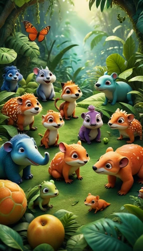 frog gathering,cartoon forest,school of fish,multituberculates,multitudinous,hatchlings,animados,poissons,pajaritos,fox stacked animals,woodland animals,ohana,multituberculate,pikmin,forest animals,defence,froggies,hedgehogs,metazoans,defend,Photography,General,Cinematic