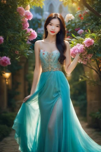 rosa 'the fairy,fairy queen,hanbok,celtic woman,fantasy picture,margairaz,girl in a long dress,flower fairy,rosa ' the fairy,oriental princess,yunjin,suzy,seohyun,jasmine blue,jasmine blossom,yifei,davichi,gorani,hanqiong,koreana