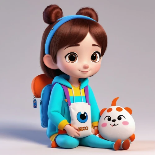 cute cartoon character,cute cartoon image,doraemon,kidsoft,pororo the little penguin,chako,mabel,agnes,minimo,kidgear,3d render,3d model,kids illustration,3d rendered,mei,3d teddy,anime 3d,storybook character,children's background,backpack,Unique,3D,3D Character