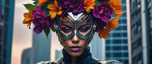 hela,afrofuturism,ororo,maliana,amerykah,day of the dead frame,masquerade,mesmero,derivable,nefaria,elven flower,pollina,kerrii,voodoo woman,anakara,blackarachnia,venetian mask,wakanda,african masks,diadem spider,Photography,Artistic Photography,Artistic Photography 08