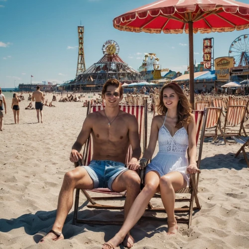 coney island,mamaia,beach chairs,scheveningen,beach furniture,beachgoers,atlantic city,beach goers,noordwijk,beach chair,santa monica,bloemendaal,aljaz,santa monica pier,lifeguards,summer icons,vintage boy and girl,lido di ostia,life guard,knokke,Photography,General,Realistic