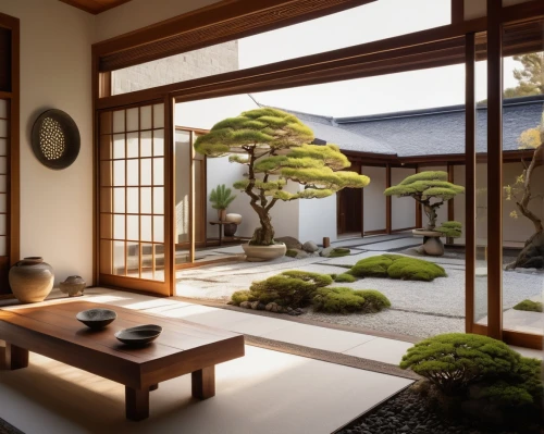 japanese-style room,ryokan,zen garden,tea ceremony,ryokans,japanese zen garden,teahouse,dojo,teahouses,chanoyu,tatami,asian architecture,yinzhen,japanese garden ornament,japanese style,japanese art,shoin,tea zen,japanese tea,heian,Illustration,Retro,Retro 15