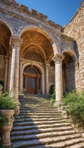 celsus library,yerlikaya,palace of knossos,umayyad palace,peristyle,dougga,kykuit,gandzasar,hala sultan tekke,halic castle,morgantina,stone palace,knossos,leptis,peloponnese,byzantine museum,dolmabahce,rudkhaneh,the ruins of the palace,rohtas,Illustration,Vector,Vector 12