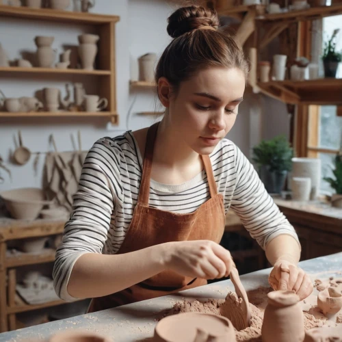 ceramicist,clay packaging,pottery,ceramist,clay jugs,clay figures,clay doll,ceramics,woodcarvers,ceramists,craftspeople,woodcarving,two-handled clay pot,woodcarver,sculpting,artisanship,sculptor,sculpturing,earthenware,unfired,Photography,General,Realistic