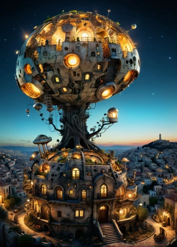 technosphere,ecotopia,primosphere,orrery,fantasy city,cosmosphere,heliosphere,imaginarium,arcology,skycycle,homeworlds,planet eart,terraformed,ecosphere,panopticon,planetoid,fantasy world,little planet,biospheres,fractals art,Photography,General,Fantasy