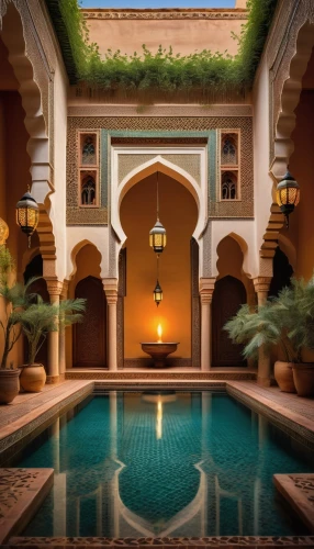 riad,marrakesh,marocco,morocco,marrakech,haveli,marocchi,amanresorts,la kasbah,hamam,hammam,maroc,moroccan pattern,yazd,dorne,emirates palace hotel,kasbah,alcazar of seville,morroco,persian architecture,Conceptual Art,Sci-Fi,Sci-Fi 21