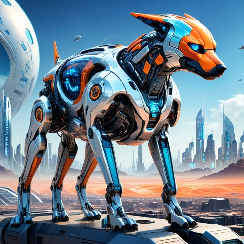 foxhound,cyberdog,saluki,garrison,sapidus,quadruped,armored animal,onager,desert fox,forerunner,wildstar,foxman,cetus,cyberpatrol,cybertronian,tigor,starlink,cybercity,companion dog,quadrupeds,Conceptual Art,Sci-Fi,Sci-Fi 04