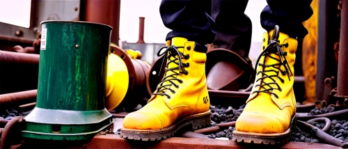 yellow machinery,dockworker,rubber boots,seamico,work boots,ironworker,ironworkers,gumboot,galoshes,dockworkers,dockings,climbing equipment,steel-toed boots,bootmakers,drilling machine,gumboots,seamanship,bootmaker,bargeboards,construction worker,Illustration,Realistic Fantasy,Realistic Fantasy 21
