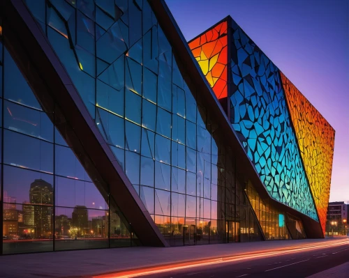 harpa,glass facade,glass facades,javits,glass building,mediacityuk,colorful glass,metal cladding,kiasma,hafencity,morphosis,skolkovo,colorful facade,autostadt wolfsburg,rmit,futuristic art museum,artscience museum,aros,glass wall,walt disney center,Art,Classical Oil Painting,Classical Oil Painting 11