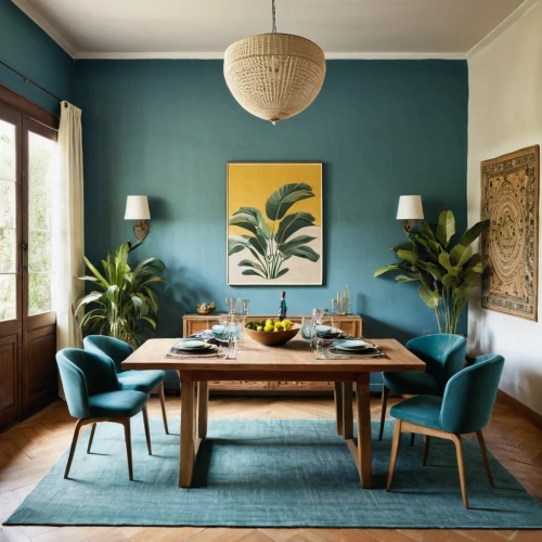 dining room table,dining table,mahdavi,breakfast room,dining room,contemporary decor,mid century modern,blue room,turquoise wool,modern decor,interior decor,limewood,color combinations,fromental,breakfast table,sitting room,interior decoration,berkus,trend color,turquoise leather,Photography,Documentary Photography,Documentary Photography 15
