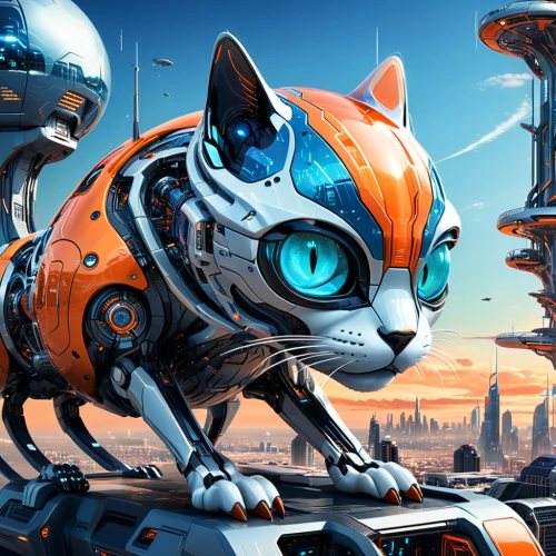 citycat,wildstar,tomcats,cat warrior,cybercity,wheatley,cat sparrow,worldcat,sci fiction illustration,cat vector,cybernetic,breed cat,gatab,cybertown,catmull,megapolis,neuromancer,supercat,cyberworld,scifi,Conceptual Art,Sci-Fi,Sci-Fi 04
