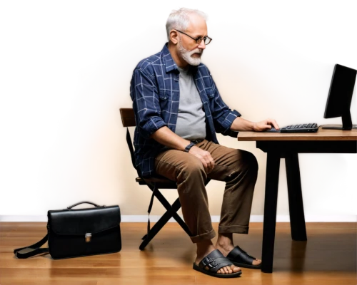 man with a computer,kernighan,male poses for drawing,dennett,elderly man,roedelius,karpal,standing desk,computer addiction,brueggemann,office chair,ergonomically,unamuno,telecommuter,men sitting,telecommuting,telepsychiatry,older person,computerologist,haneke,Illustration,Black and White,Black and White 33