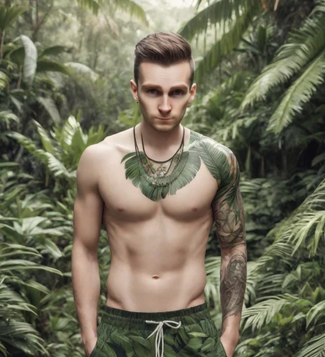 polunin,siberut,tatau,male elf,tribesman,polunsky,tarzan,amazonian,irama,yanomami,jungly,huaorani,amazonia,debuchy,frankmusik,bornean,penan,dawid,garden of eden,loincloths,Photography,Realistic