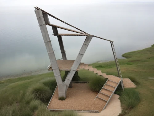 stairs to heaven,lifeguard tower,water stairs,observation tower,steel stairs,winding steps,beachy head,outside staircase,south stack,helgoland,stairway to heaven,the observation deck,aquinnah,wheelchair accessible,cantilever,north cape,jurassic coast,wooden ladder,ringstead,observation deck