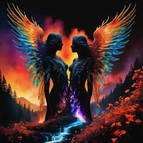 archangels,angel and devil,heaven and hell,angels,angels of the apocalypse,angelfire,fire angel,angelology,angel wings,winged heart,pheonix,fantasy picture,archangel,fantasy art,angel wing,phoenixes,soulfire,firewind,love angel,fire birds,Illustration,Realistic Fantasy,Realistic Fantasy 37