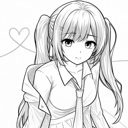 valentine line art,tomoyo,shiina,heart line art,ichinose,mono-line line art,angel line art,yukino,hisao,lineart,uncolored,horo,sonoda love live,ayase,ushio,erina,chiho,line art,mono line art,wipp,Design Sketch,Design Sketch,Black and white Comic