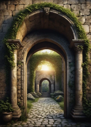 archways,passageway,doorways,passageways,archway,the mystical path,stone gate,the threshold of the house,entranceways,gateway,cartoon video game background,3d background,passages,fantasy picture,blackgate,threshold,heaven gate,threshhold,wall tunnel,windows wallpaper,Illustration,Abstract Fantasy,Abstract Fantasy 01