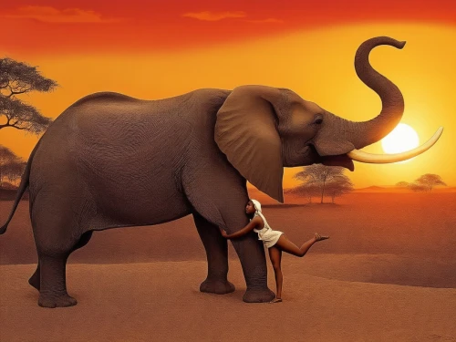 african elephant,circus elephant,elephant ride,african bush elephant,elephantine,elephant with cub,mahout,african elephants,elephunk,triomphant,silliphant,cartoon elephants,water elephant,elephant,olifant,pachyderm,musth,elefant,disneynature,elephant tusks,Illustration,Realistic Fantasy,Realistic Fantasy 21