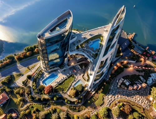 solar cell base,stereographic,futuroscope,futuristic architecture,morphosis,photosphere,360 ° panorama,arcology,autostadt wolfsburg,futuristic art museum,biospheres,sochi,space needle,epfl,cableway,skycycle,skyloft,embl,svizzera,aerial landscape,Photography,General,Realistic