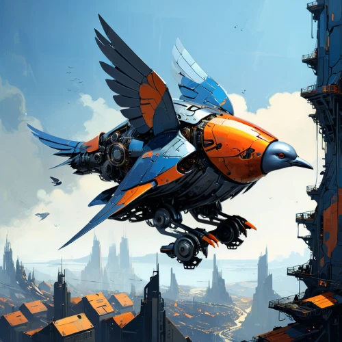 garrison,besiege,3d crow,city pigeon,starlink,rocketplane,eagle vector,flying birds,airship,air ship,flying machine,bird flight,blue bird,sea swallow,skycraper,courier,chakavian,birdlike,endeavor,aquila,Conceptual Art,Sci-Fi,Sci-Fi 01