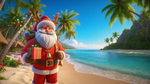 santa claus at beach,christmas island,christmas on beach,travelocity,claus,christmas trailer,christmas background,santa clause,north pole,christmasbackground,st claus,santa claus train,father christmas,santaji,santa claus,christmas wallpaper,santy,roelf,santaland,ho ho ho